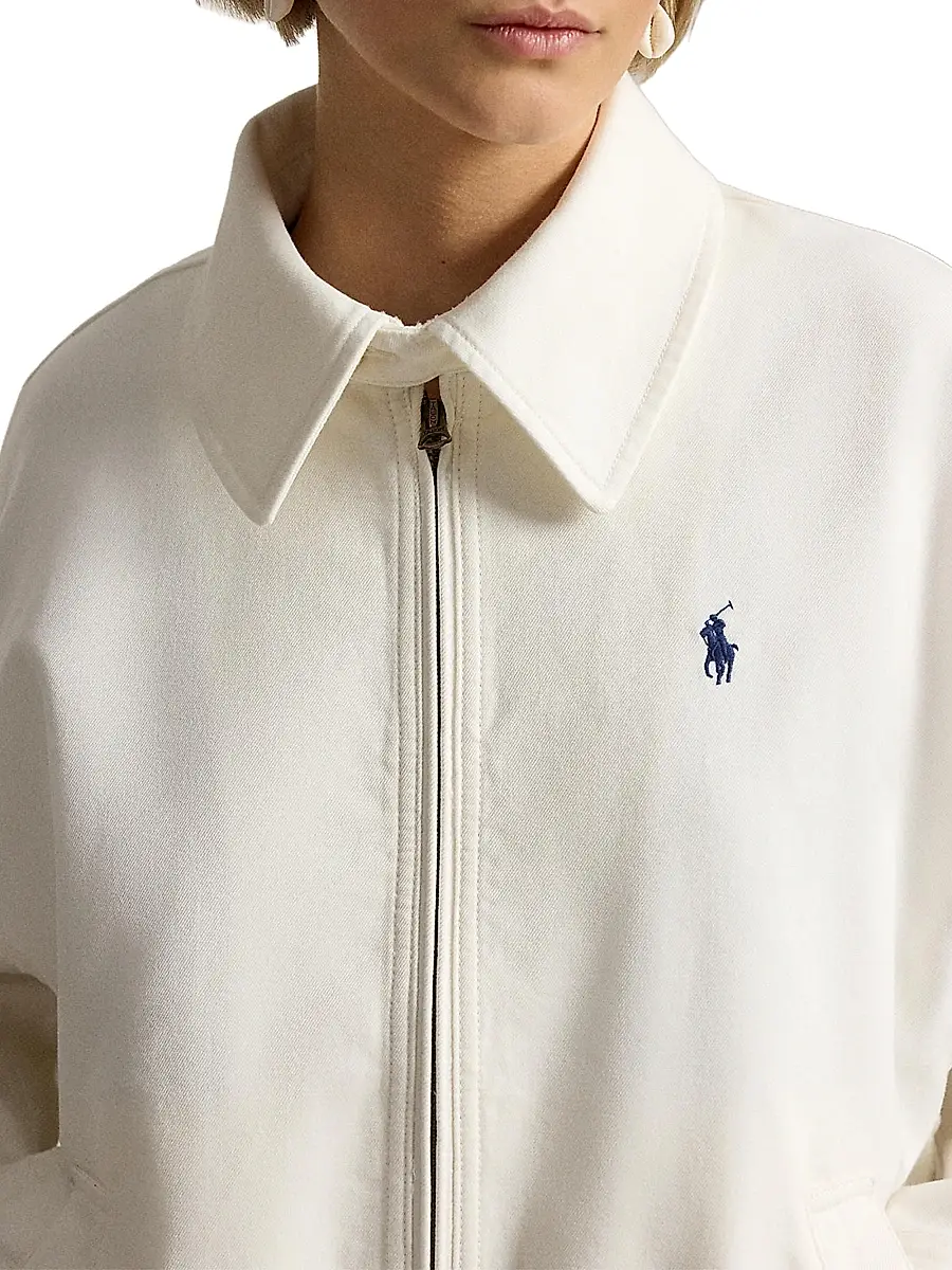 Polo Ralph Lauren Women's Double-Faced Cotton Bomber Jacket | Thumbnail 5 Polo Ralph Lauren Women's Double-Faced Cotton Bomber Jacket | Thumbnail 5