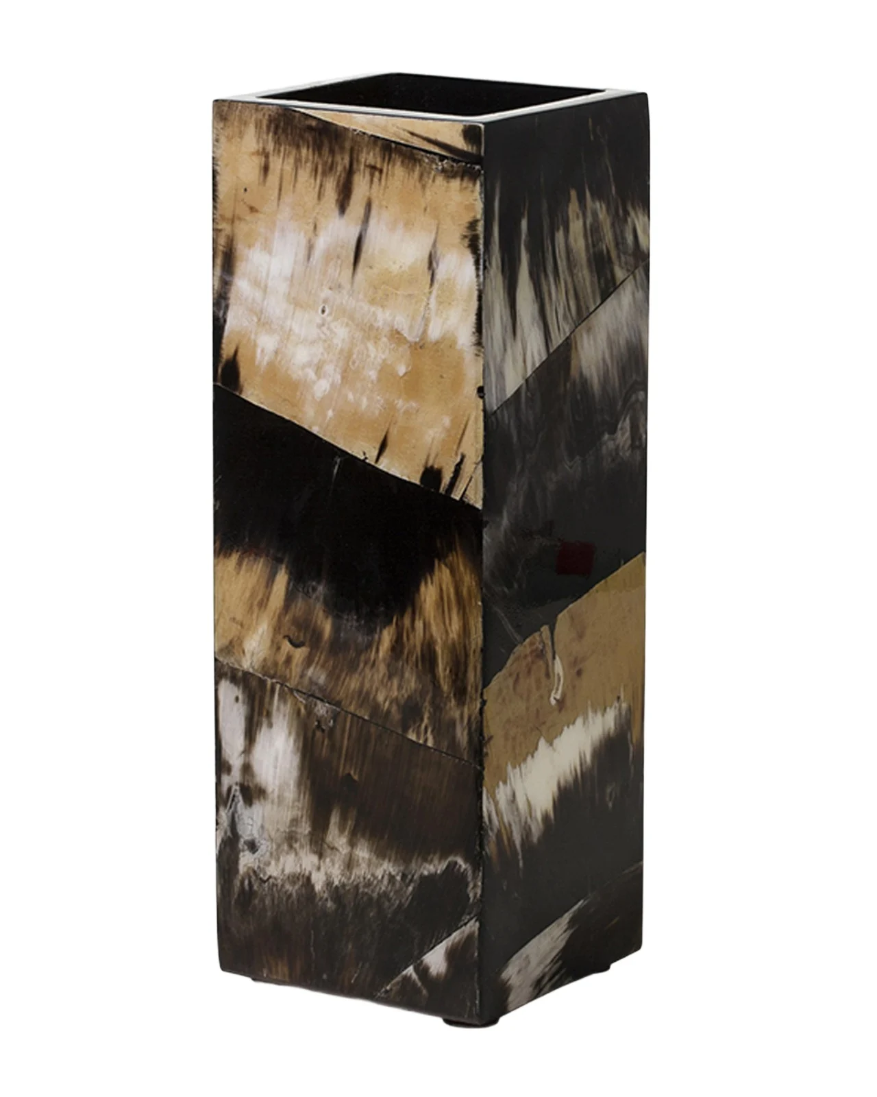 Ladorada Horn Veneer 16" Square Vase