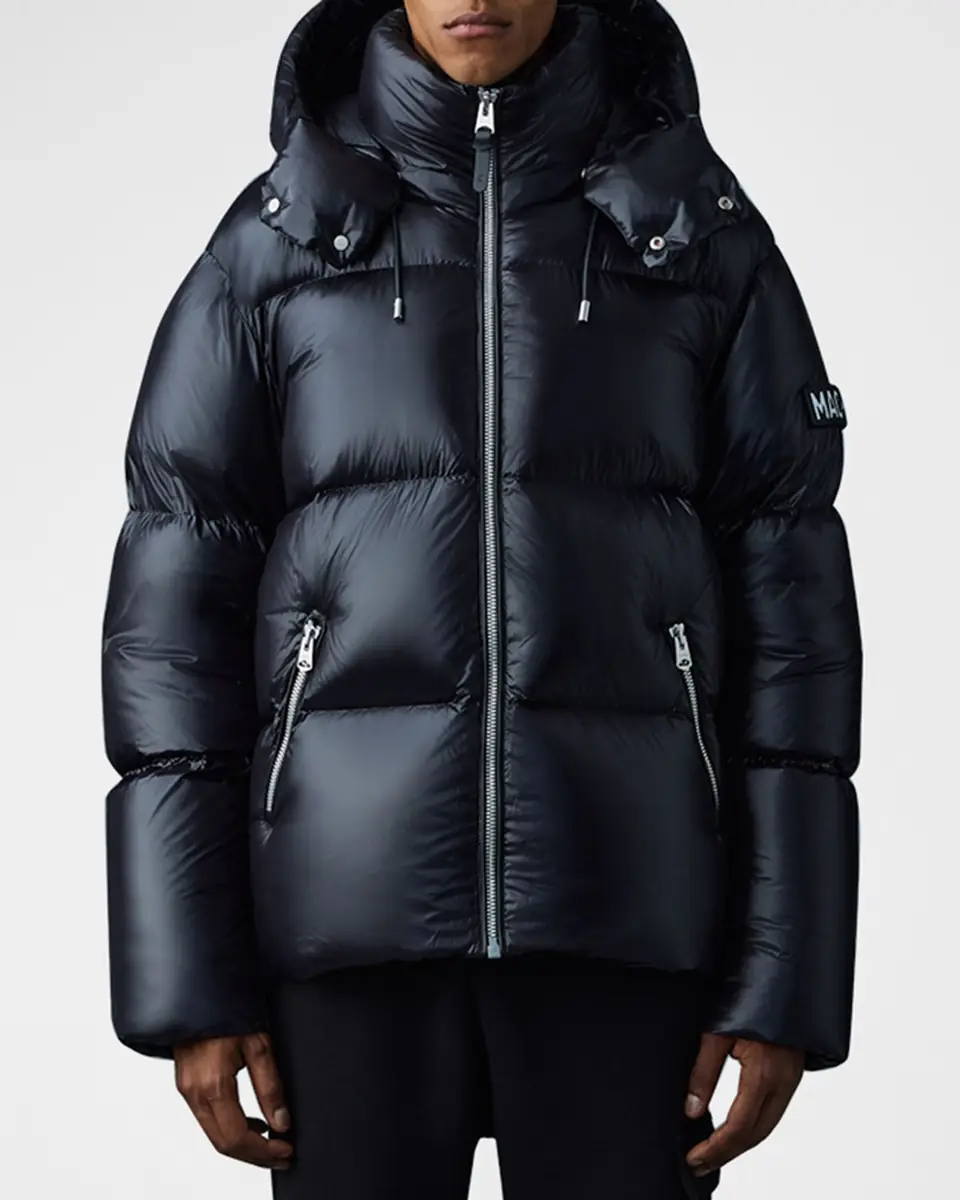 Mackage Men's Kent Short Hooded Puffer Coat | Thumbnail 4 Mackage Men's Kent Short Hooded Puffer Coat | Thumbnail 4