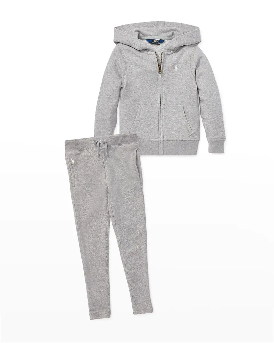 Polo Ralph Lauren Girl's Drapey Terry Zip Hoodie | Thumbnail 3 Polo Ralph Lauren Girl's Drapey Terry Zip Hoodie | Thumbnail 3