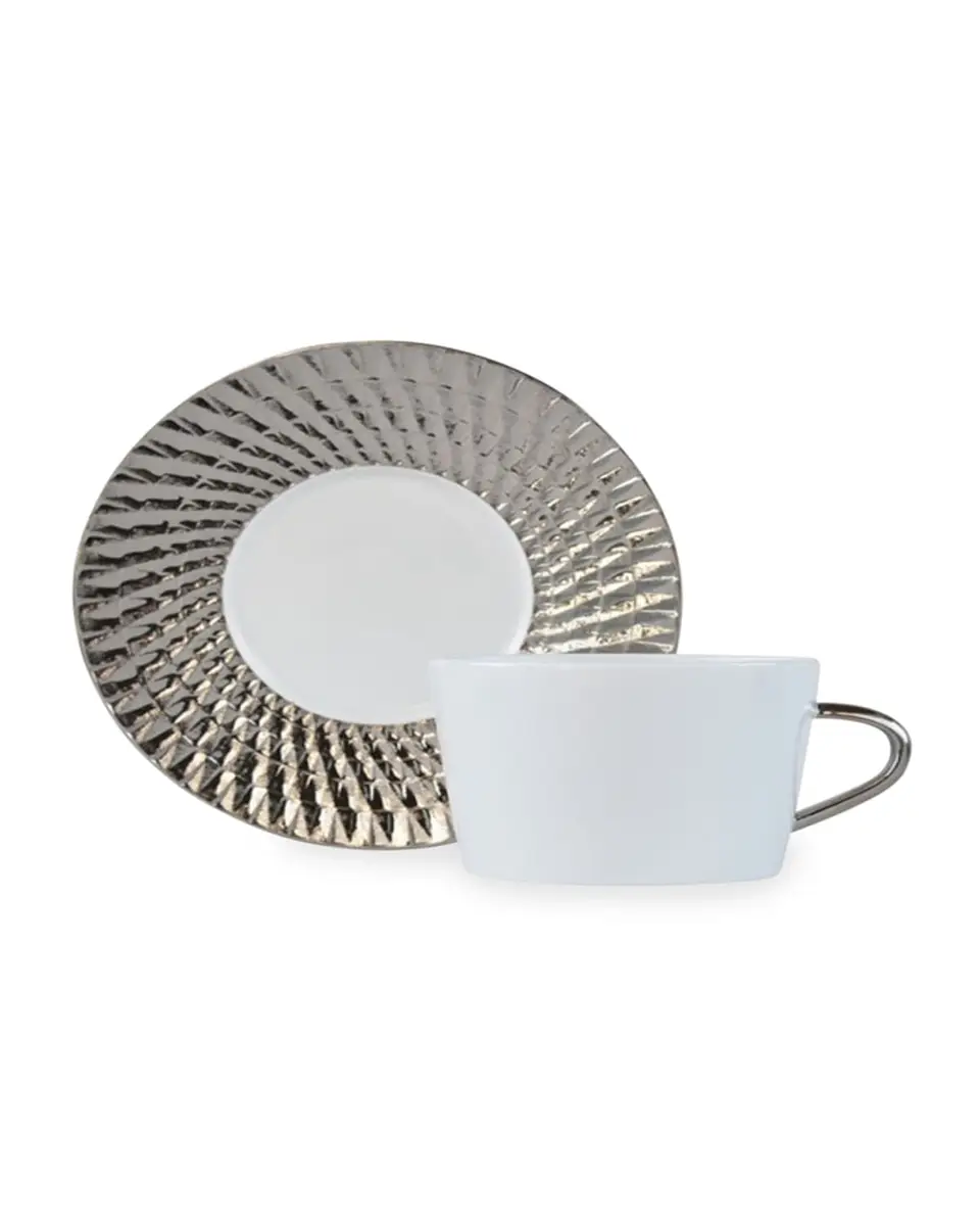 Bernardaud Twist Platinum Tea Saucer Only | Thumbnail 2 Bernardaud Twist Platinum Tea Saucer Only | Thumbnail 2