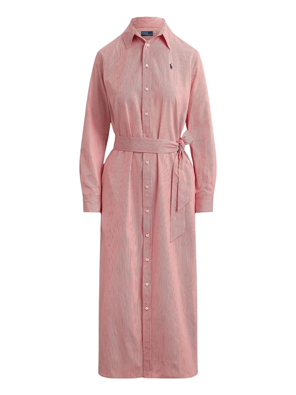 Women's Striped Woven Cotton Shirtdress Women's Striped Woven Cotton Shirtdress