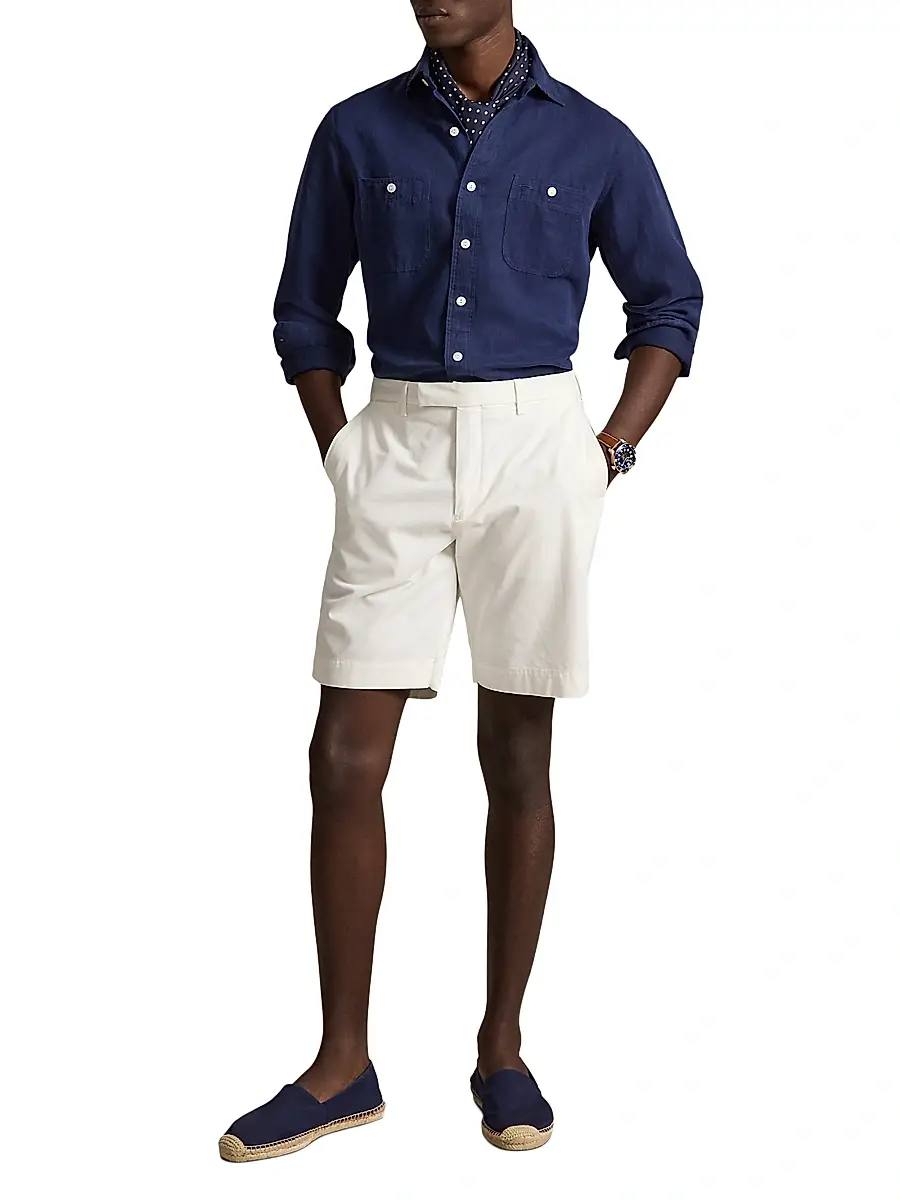 Polo Ralph Lauren Men's Stretch-Cotton Twill Shorts | Thumbnail 2 Polo Ralph Lauren Men's Stretch-Cotton Twill Shorts | Thumbnail 2