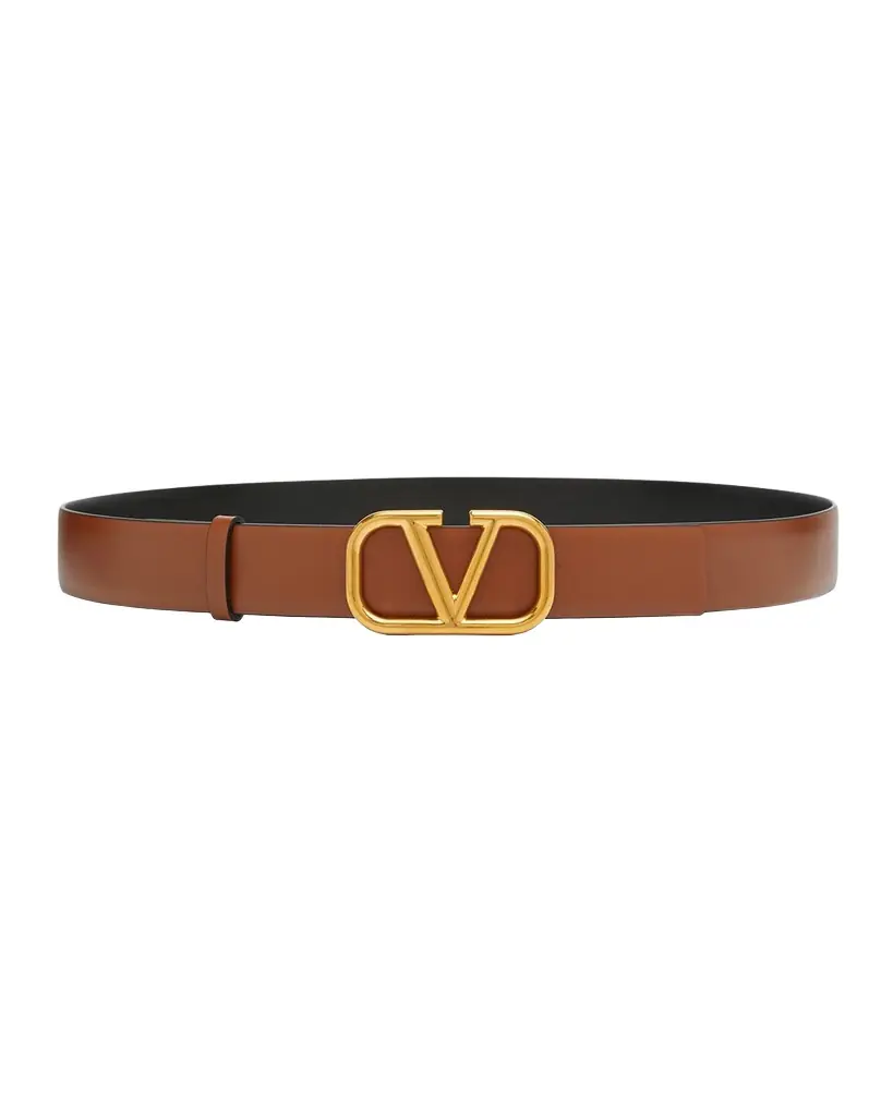 Valentino Garavani VLogo Reversible Leather Belt, 30mm | Image 1 Valentino Garavani VLogo Reversible Leather Belt, 30mm | Image 1