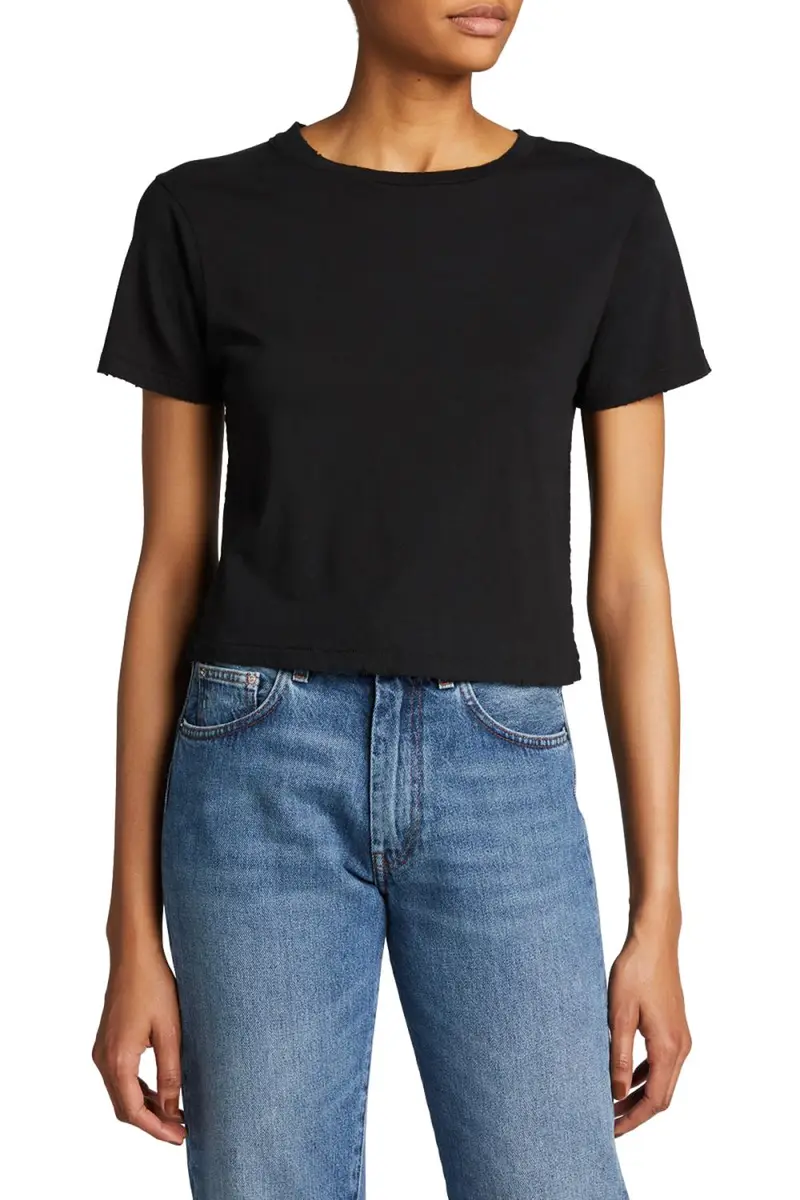 AMO Denim Babe Cropped Crewneck Tee | Thumbnail 3