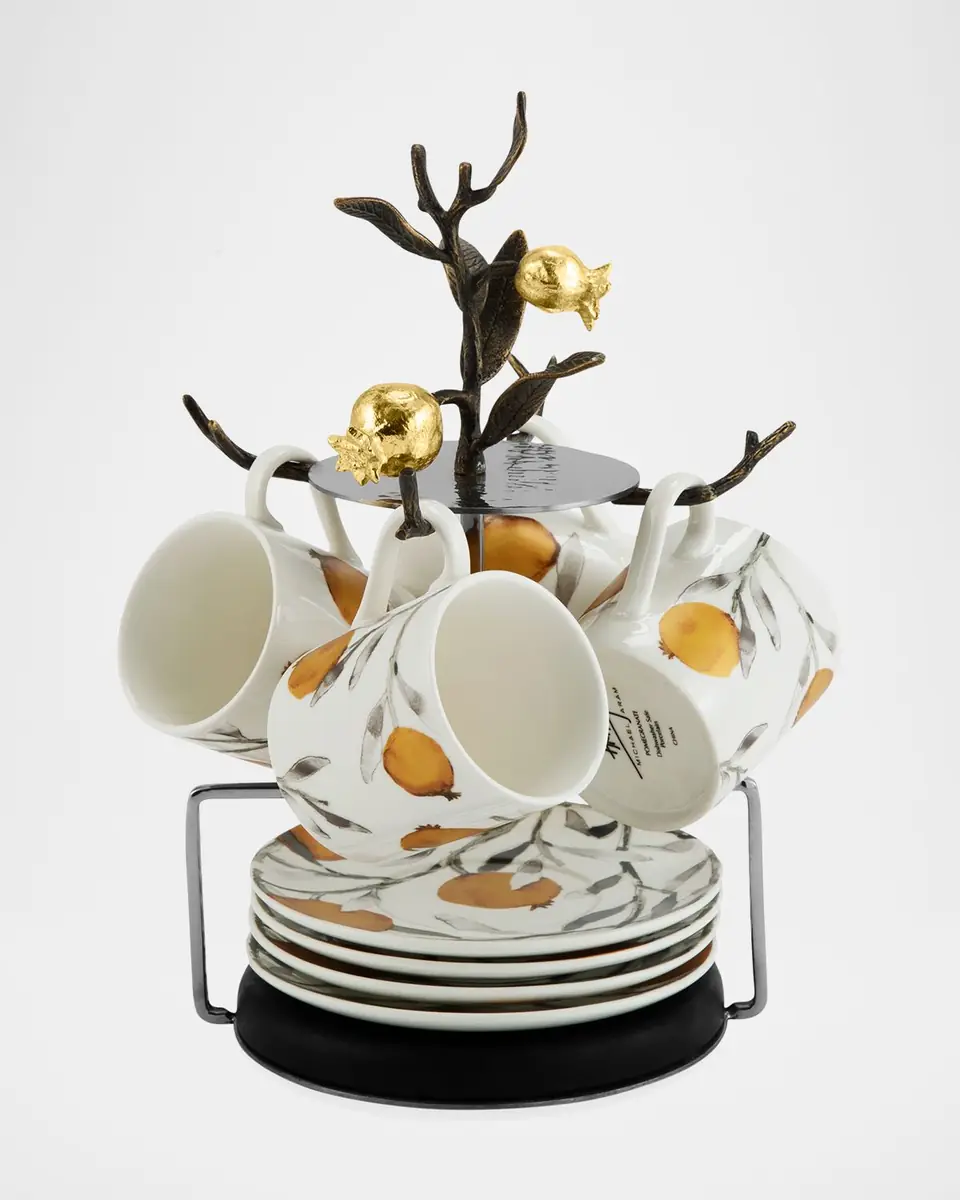 Michael Aram Pomegranate Demitasse Set with Stand | Thumbnail 3