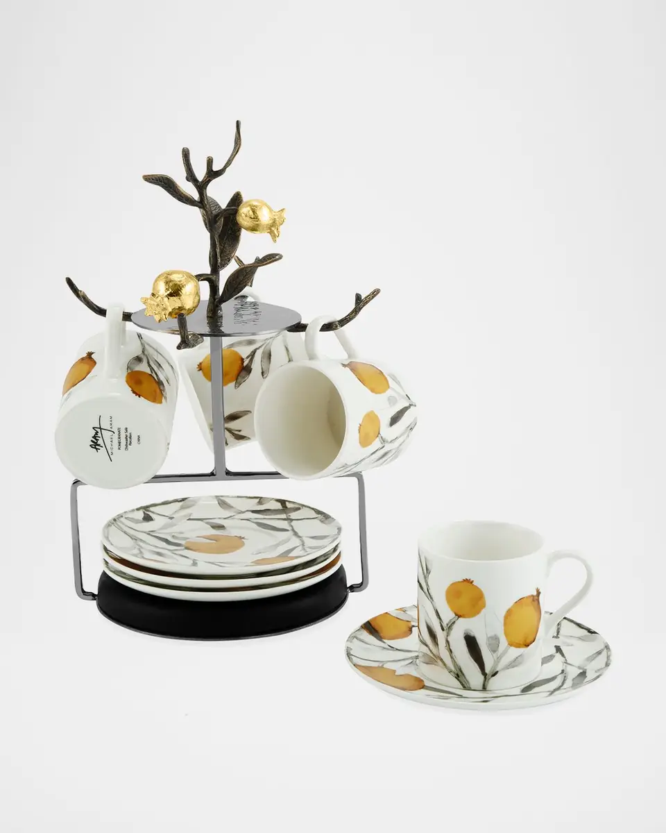 Michael Aram Pomegranate Demitasse Set with Stand | Thumbnail 5