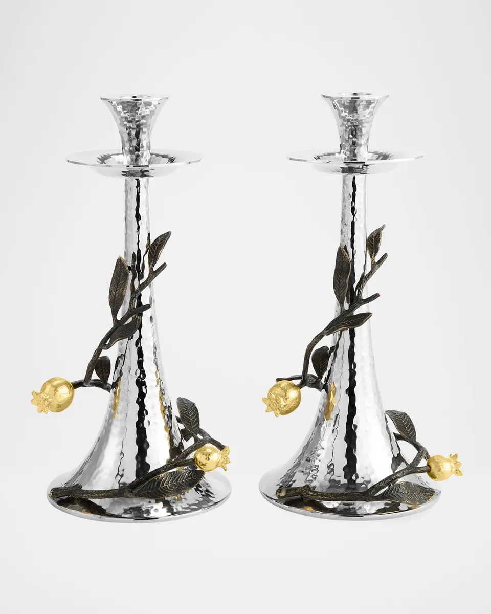 Michael Aram Pomegranate Candleholders, Set of Two | Thumbnail 2 Michael Aram Pomegranate Candleholders, Set of Two | Thumbnail 2