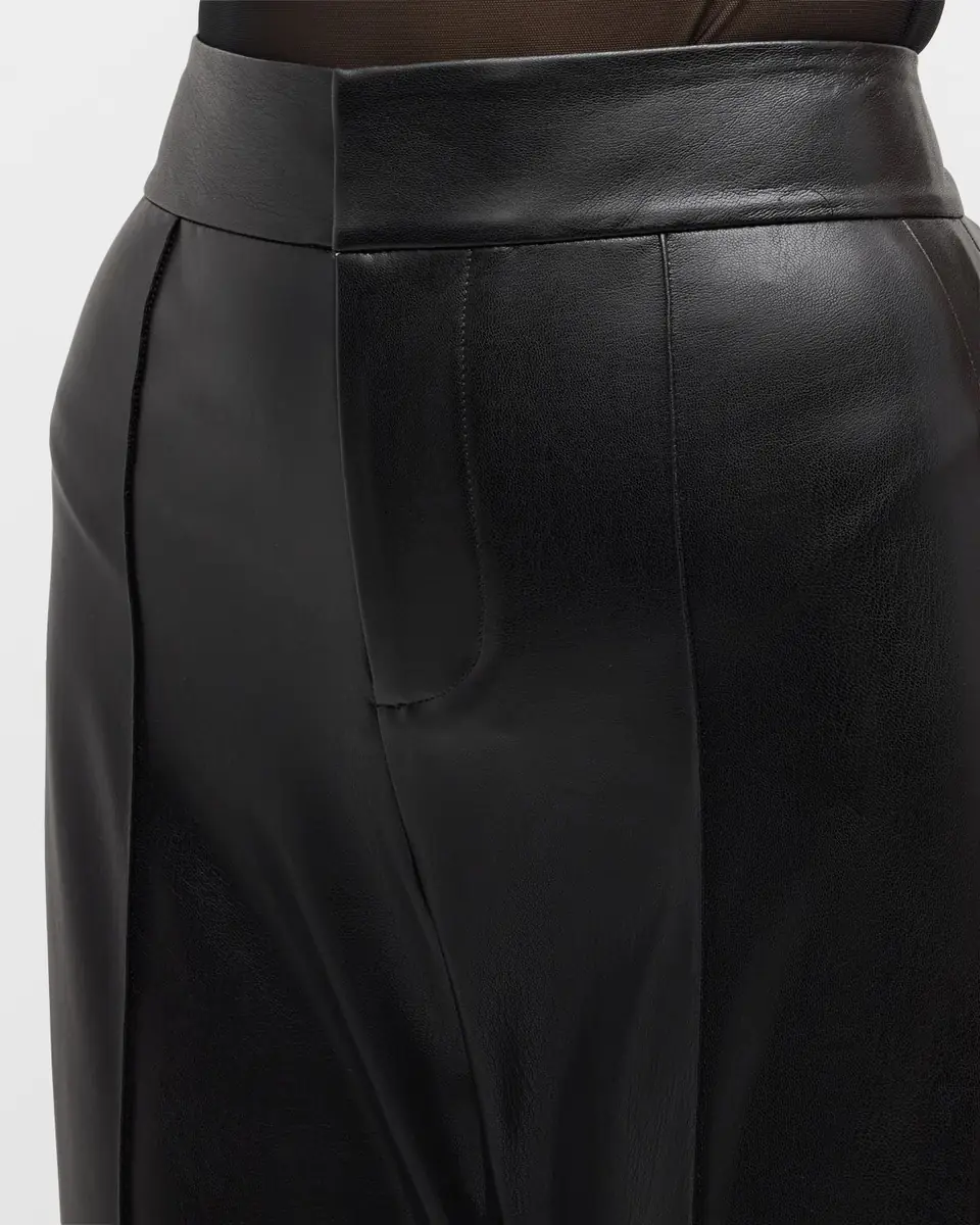 Alice + Olivia Dylan High-Waist Faux-Leather Pants | Thumbnail 5 Alice + Olivia Dylan High-Waist Faux-Leather Pants | Thumbnail 5