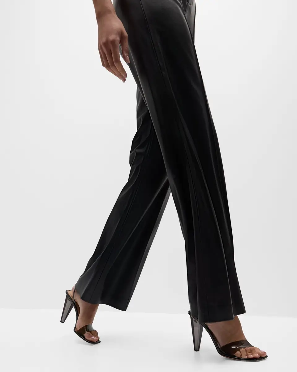 Alice + Olivia Dylan High-Waist Faux-Leather Pants | Thumbnail 7 Alice + Olivia Dylan High-Waist Faux-Leather Pants | Thumbnail 7