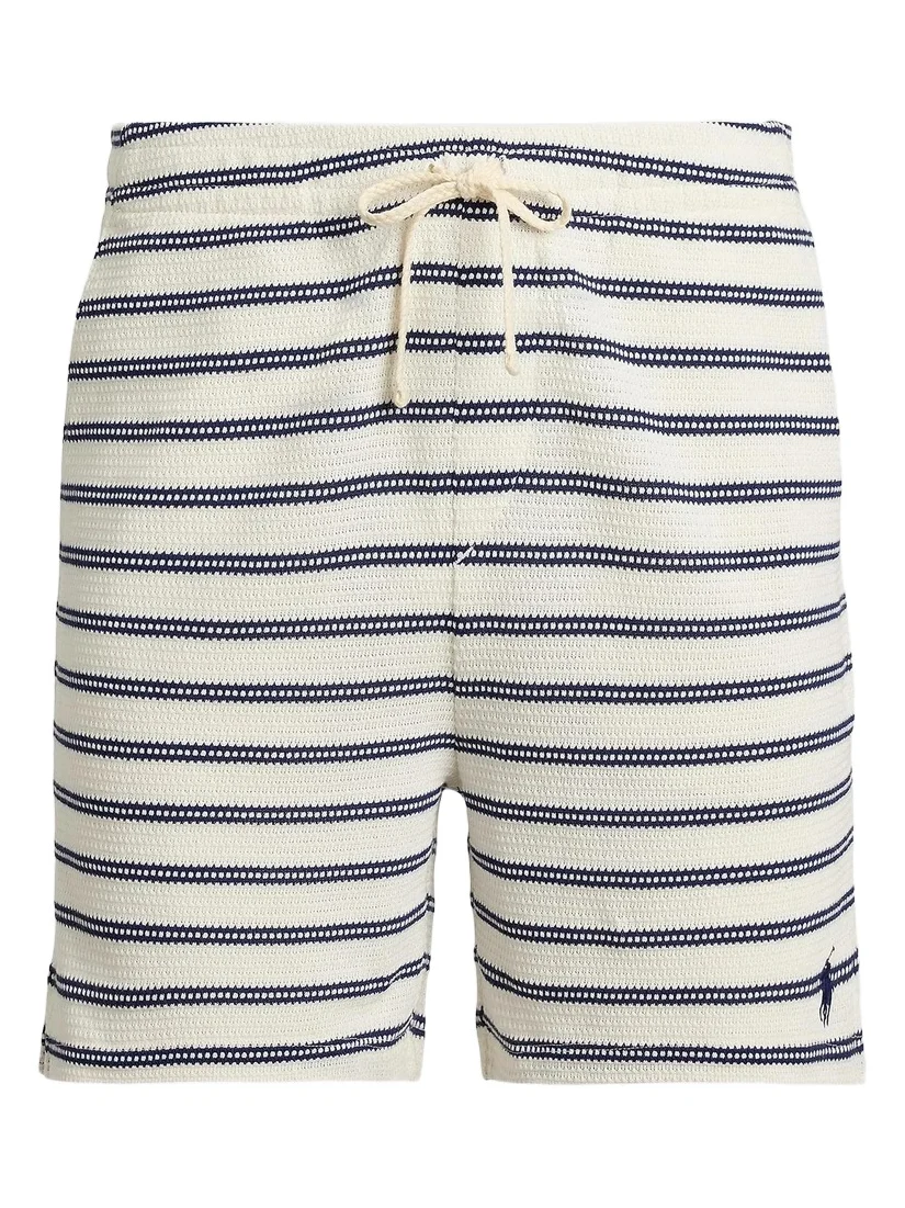 Polo Ralph Lauren Men's Textured Striped Knit Shorts