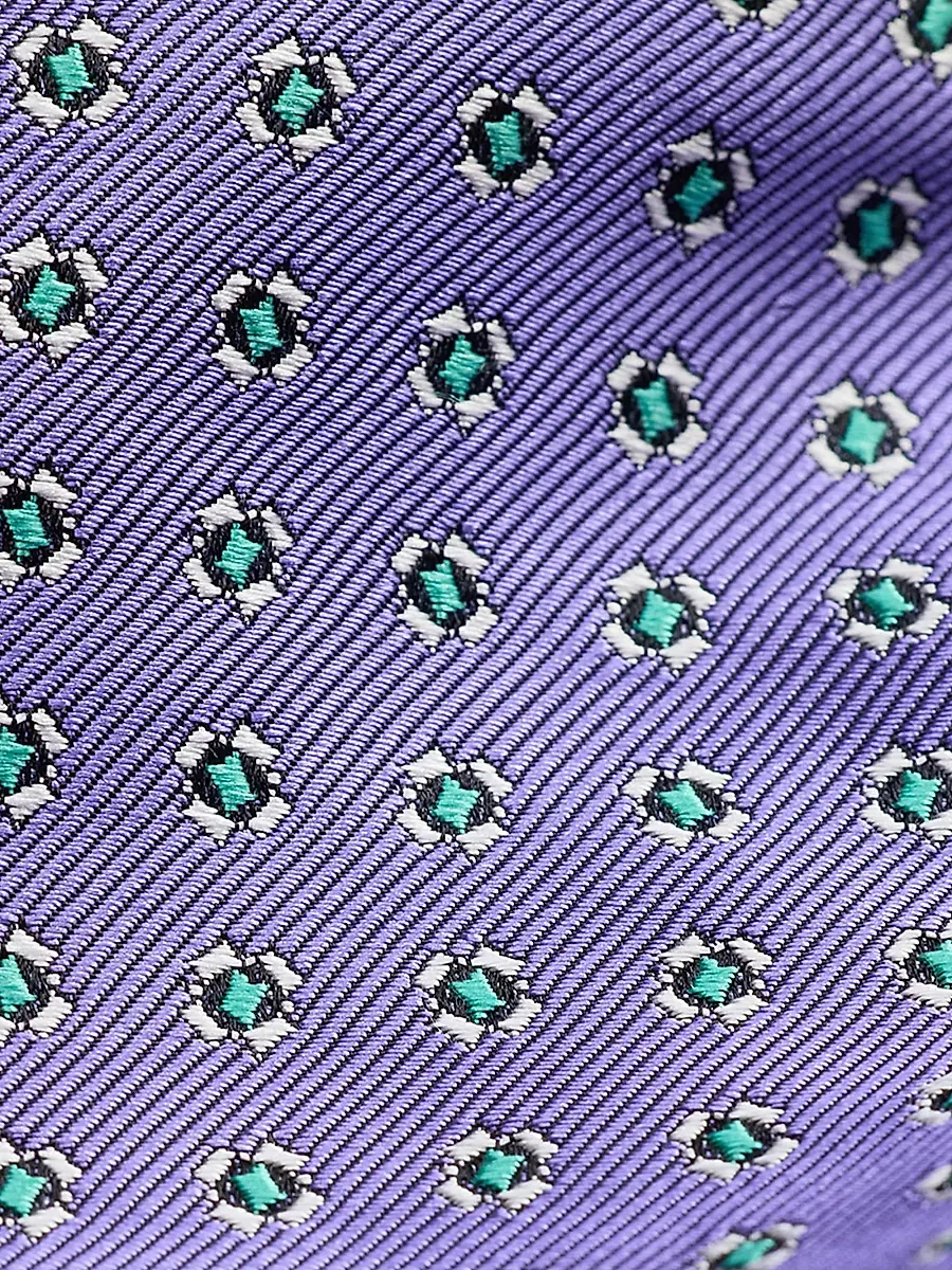 Polo Ralph Lauren Men's Neat Woven Silk Tie - Purple | Thumbnail 3