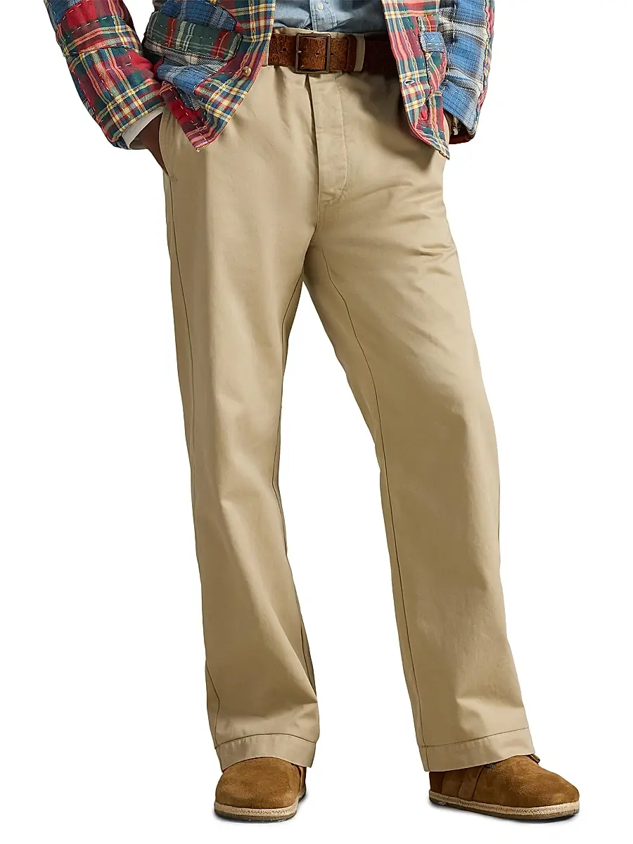 Polo Ralph Lauren Men's Heritage Flat Front Cotton Twill Chinos | Thumbnail 3 Polo Ralph Lauren Men's Heritage Flat Front Cotton Twill Chinos | Thumbnail 3