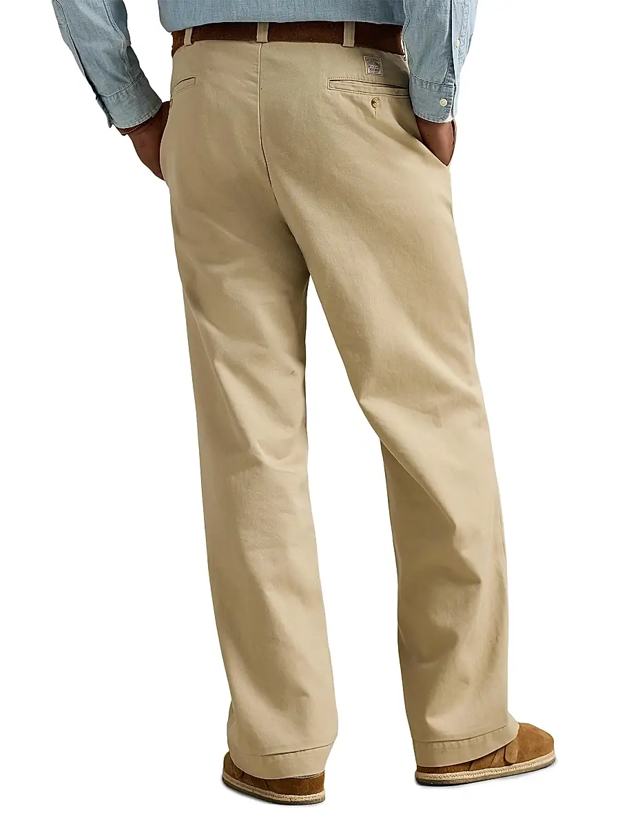 Polo Ralph Lauren Men's Heritage Flat Front Cotton Twill Chinos | Thumbnail 4 Polo Ralph Lauren Men's Heritage Flat Front Cotton Twill Chinos | Thumbnail 4