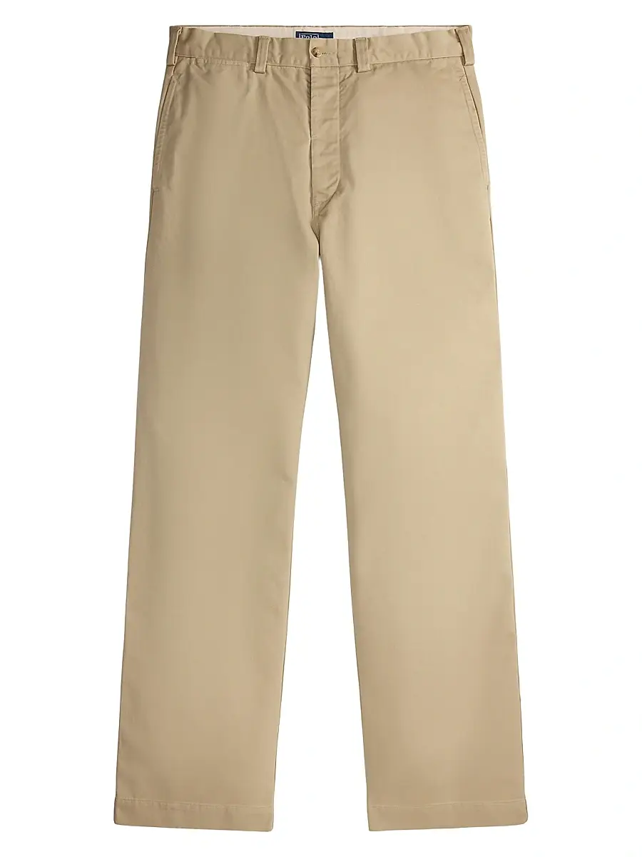 Polo Ralph Lauren Men's Heritage Flat Front Cotton Twill Chinos