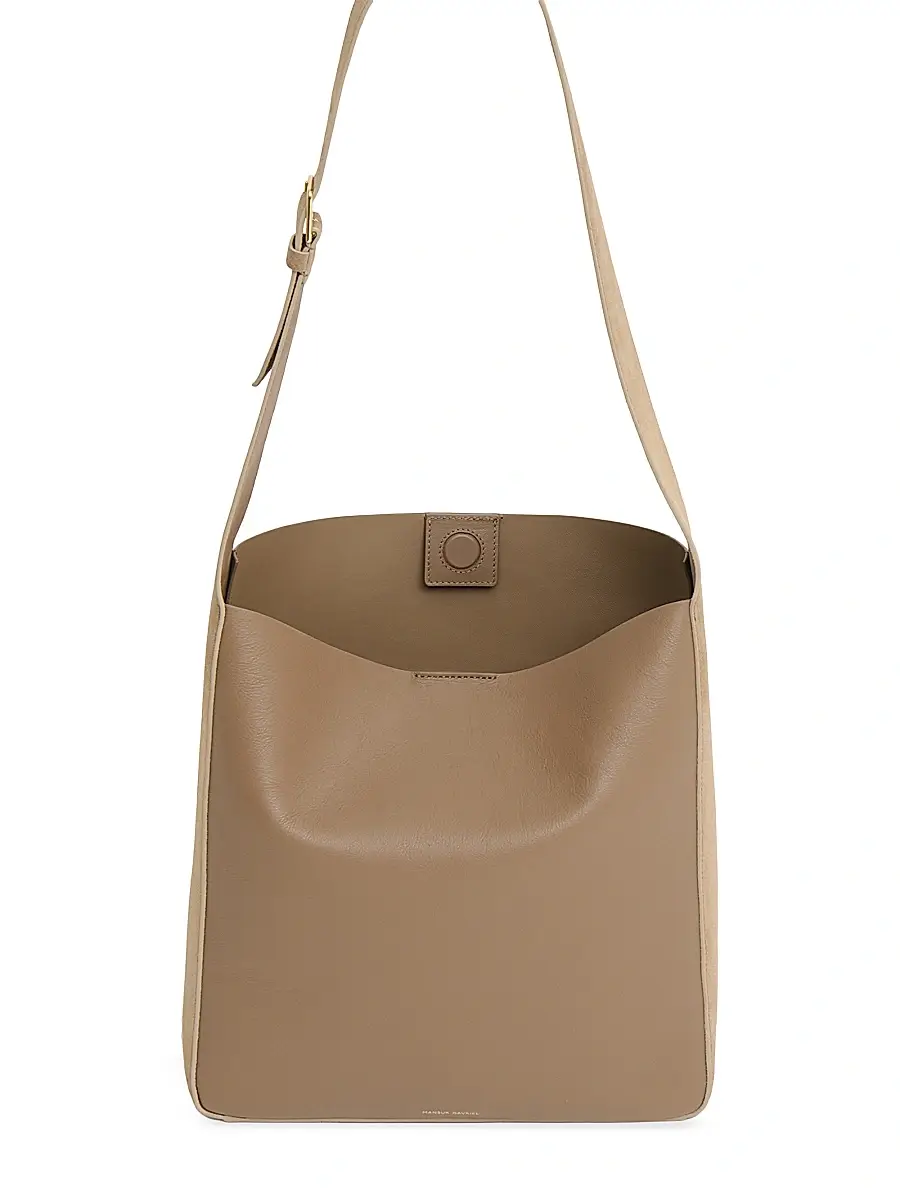 MANSUR GAVRIEL Women's Leather & Suede Box Tote Bag | Thumbnail 2 MANSUR GAVRIEL Women's Leather & Suede Box Tote Bag | Thumbnail 2