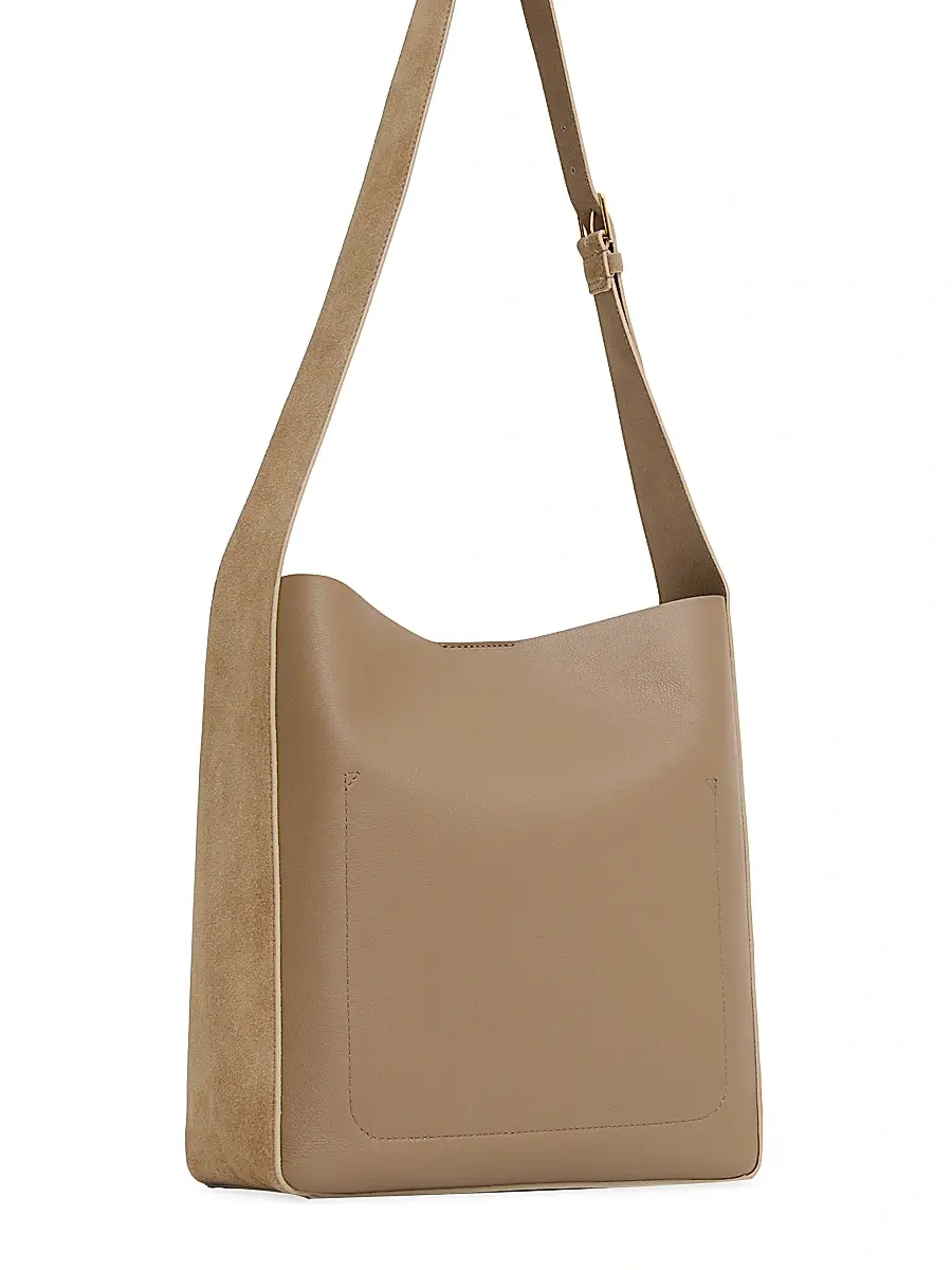 MANSUR GAVRIEL Women's Leather & Suede Box Tote Bag | Thumbnail 3 MANSUR GAVRIEL Women's Leather & Suede Box Tote Bag | Thumbnail 3