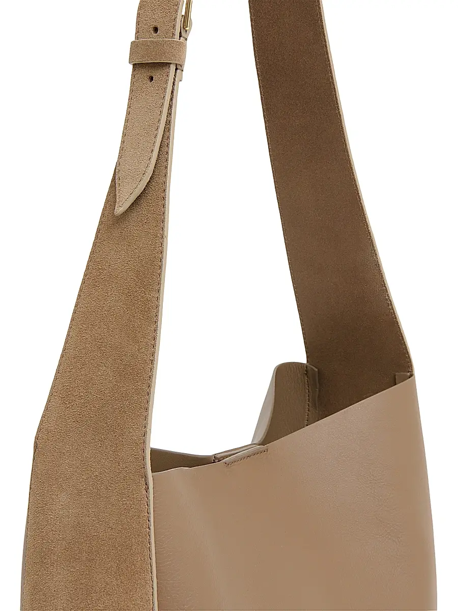 MANSUR GAVRIEL Women's Leather & Suede Box Tote Bag | Thumbnail 4 MANSUR GAVRIEL Women's Leather & Suede Box Tote Bag | Thumbnail 4