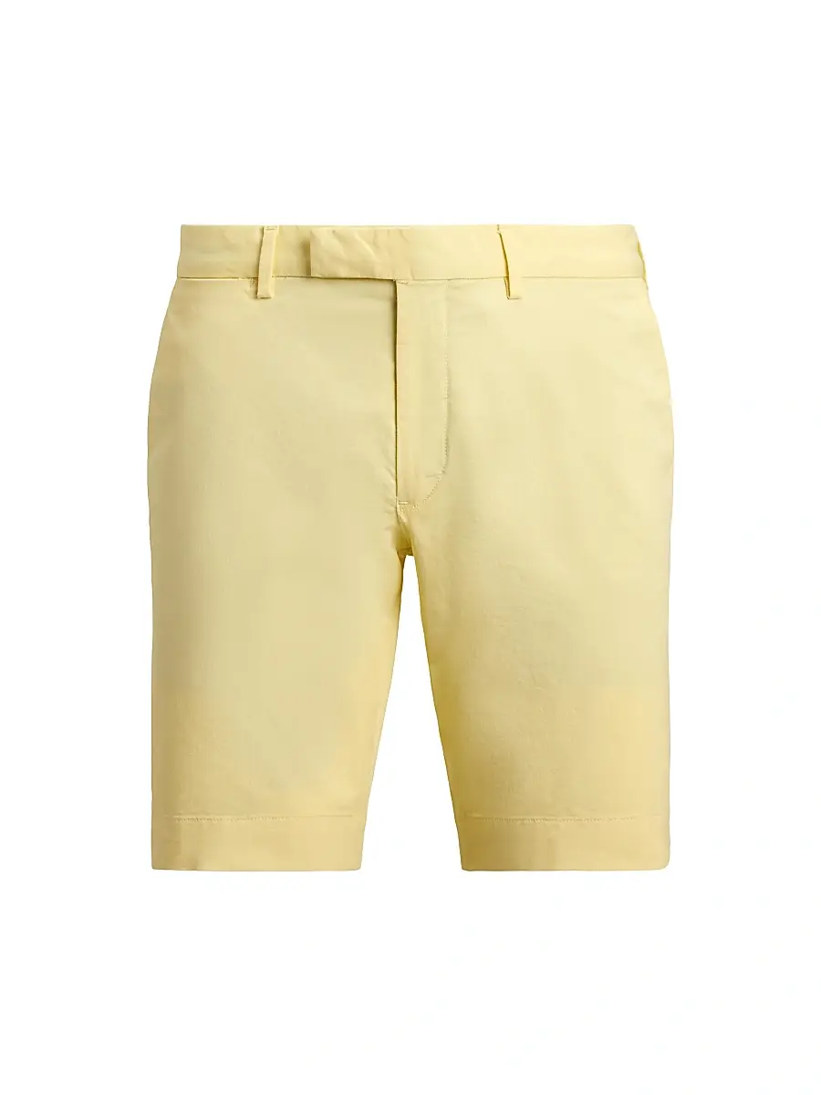 Polo Ralph Lauren Men's Stretch-Cotton Twill Shorts - T Bird Yellow - Size 40 | Image 1 Polo Ralph Lauren Men's Stretch-Cotton Twill Shorts - T Bird Yellow - Size 40 | Image 1