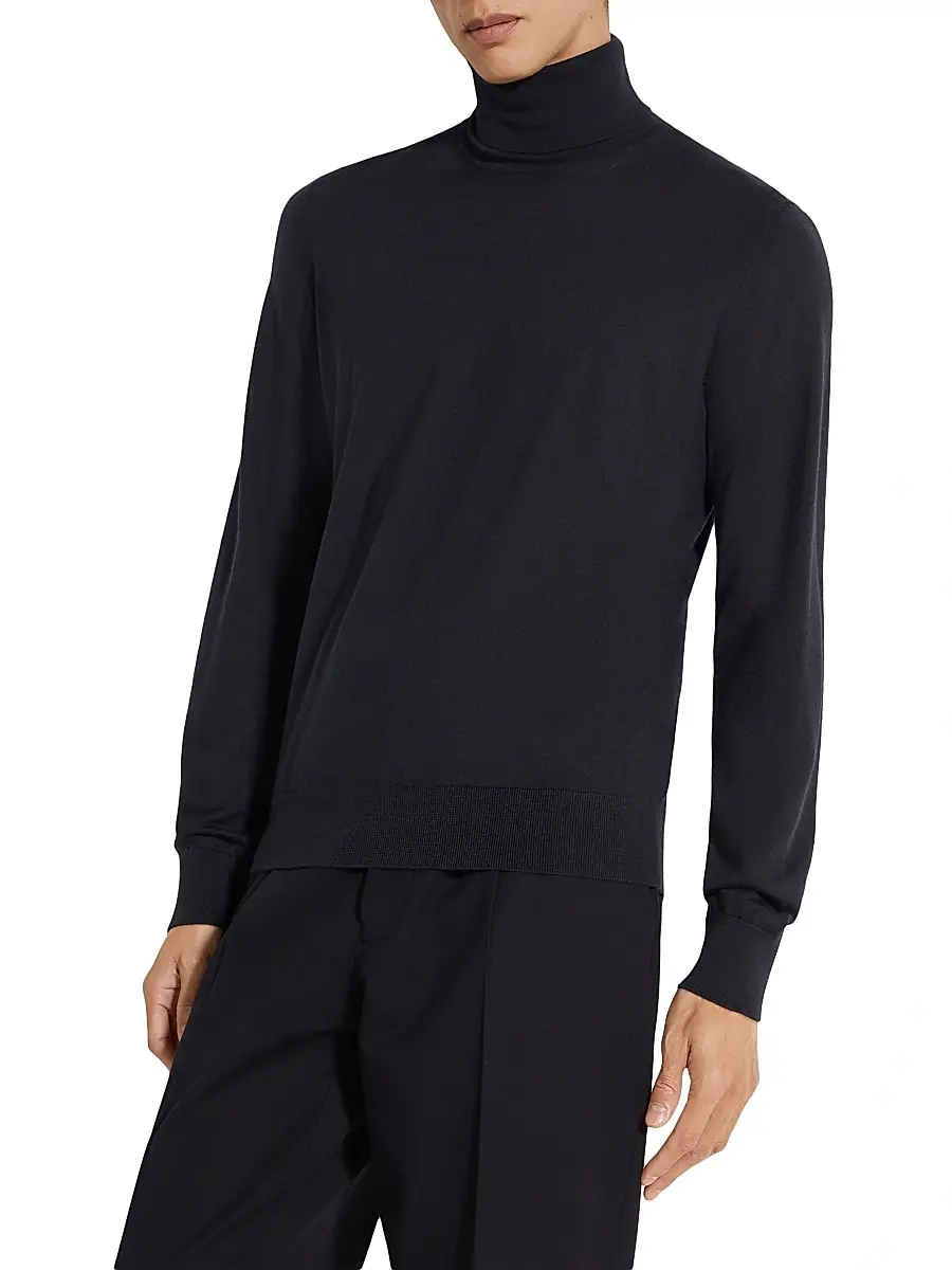 Zegna Men's Cashseta Turtleneck Sweater | Thumbnail 3 Zegna Men's Cashseta Turtleneck Sweater | Thumbnail 3