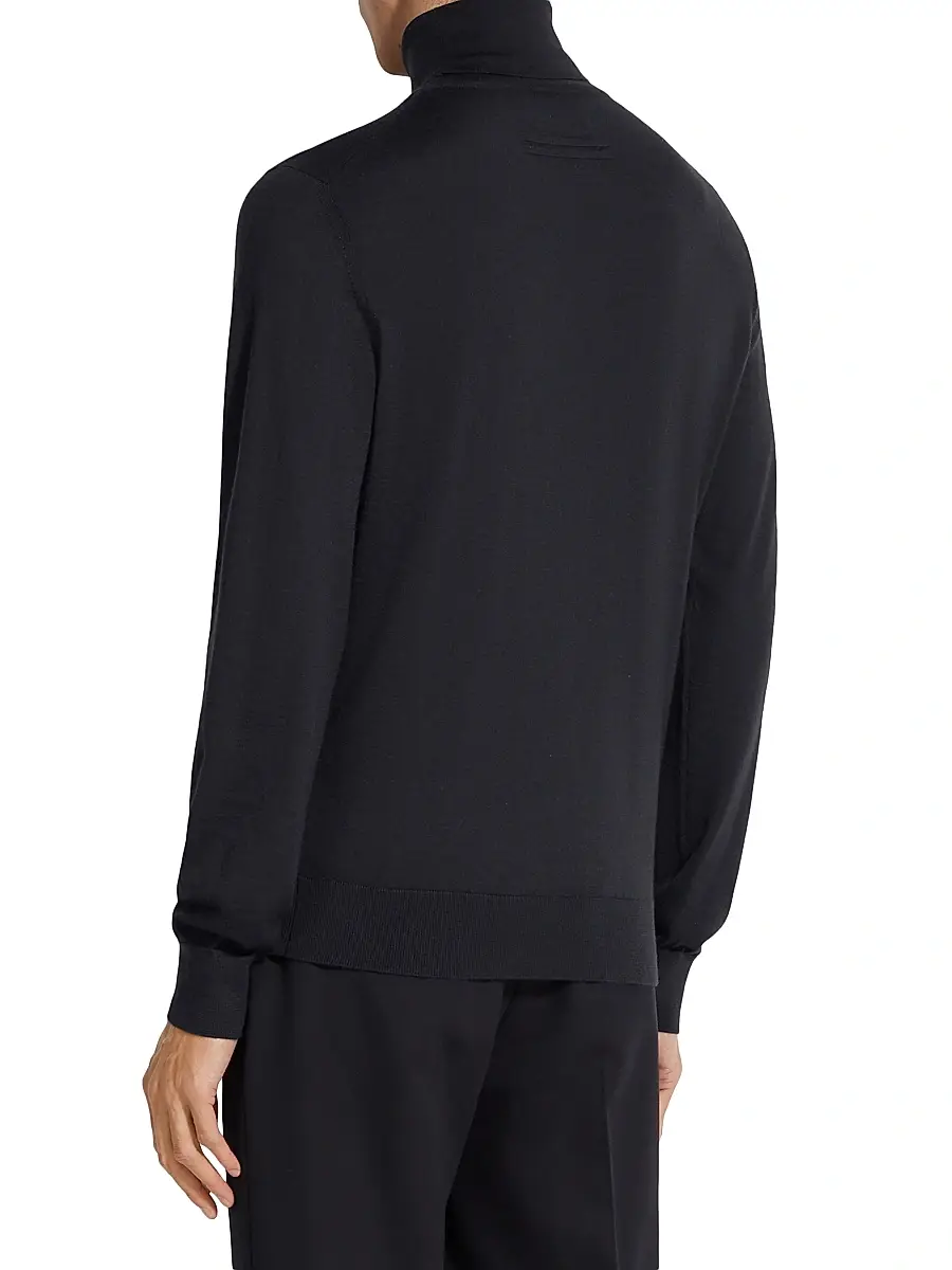 Zegna Men's Cashseta Turtleneck Sweater | Thumbnail 4 Zegna Men's Cashseta Turtleneck Sweater | Thumbnail 4