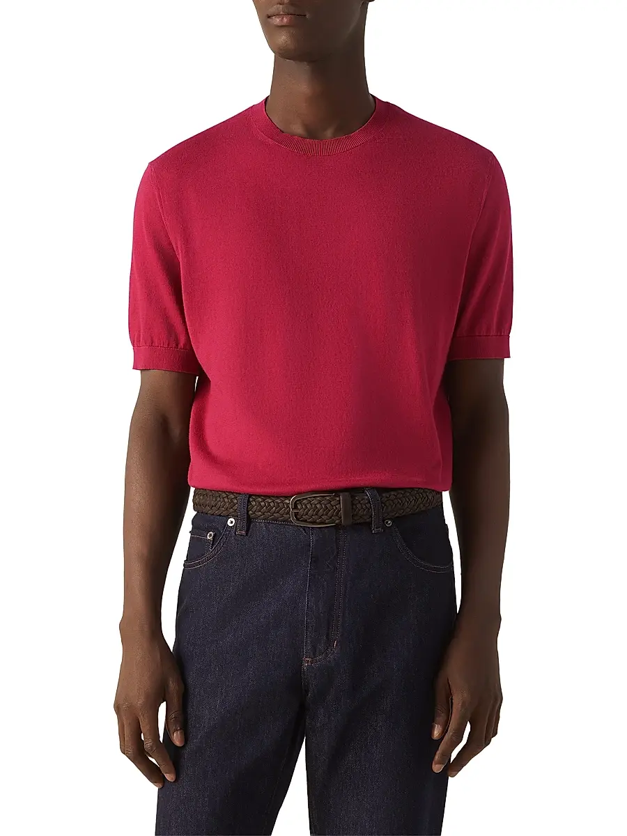 Zegna Men's Premium Cotton T-Shirt | Thumbnail 2 Zegna Men's Premium Cotton T-Shirt | Thumbnail 2