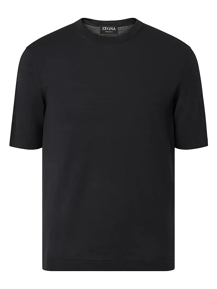 Zegna Men's 15milmil15 Wool T-Shirt
