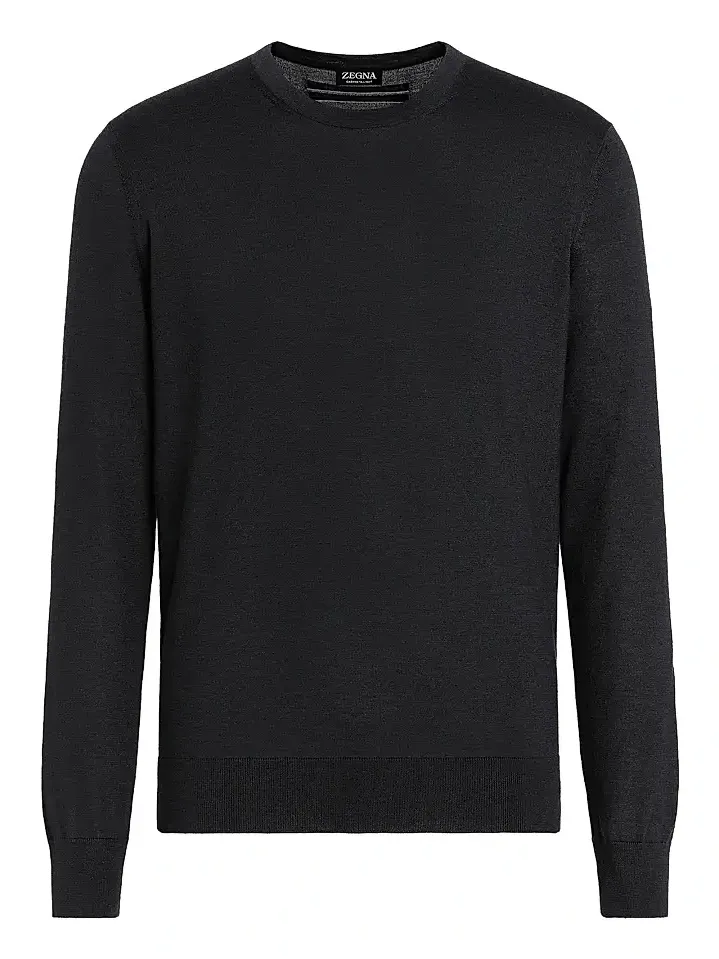 Zegna Men's Cashseta Crewneck