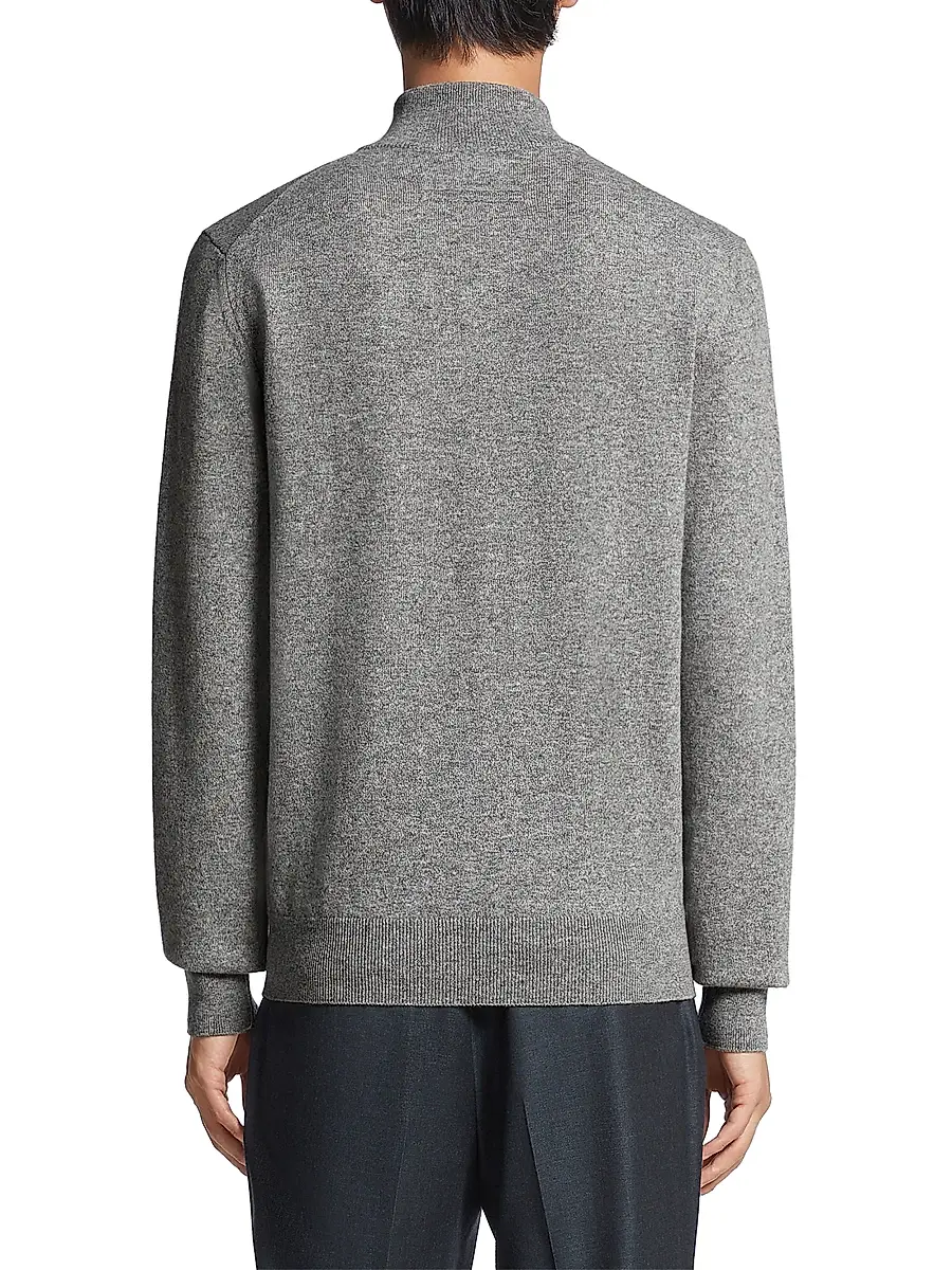 Zegna Men's Oasi Cashmere Sweater | Thumbnail 3