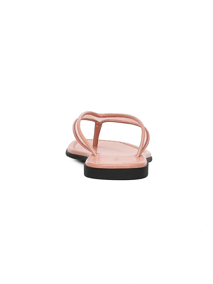Veronica Beard Women's Clea Leather Flat Sandals | Thumbnail 3