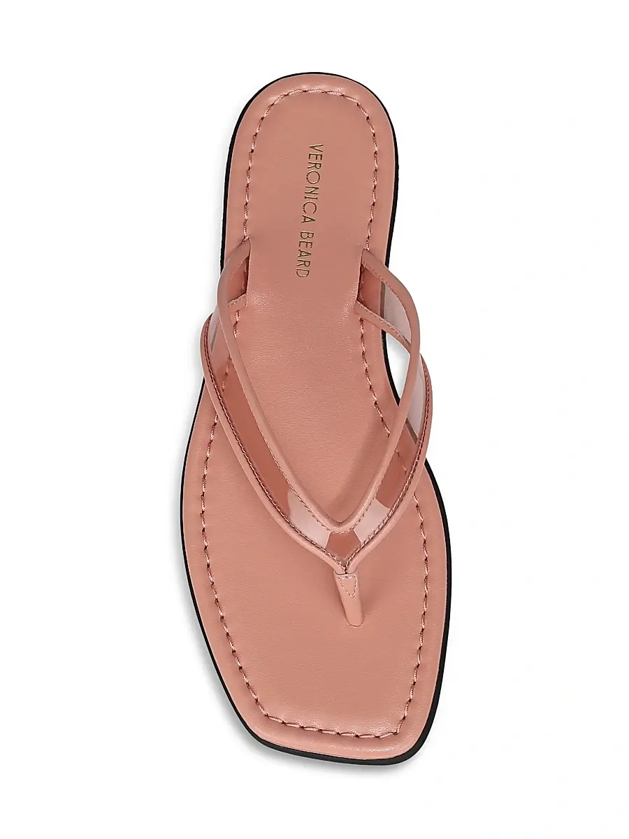Veronica Beard Women's Clea Leather Flat Sandals | Thumbnail 4