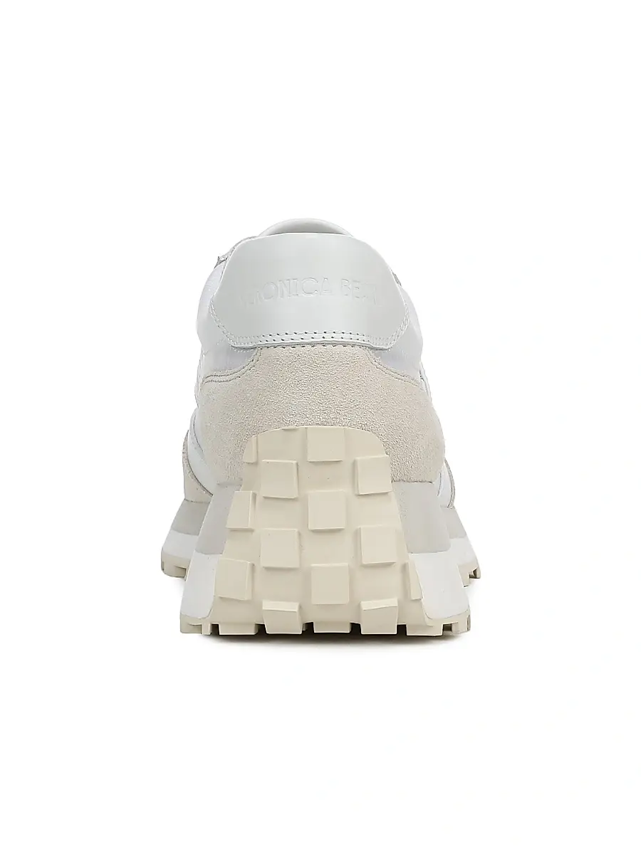 Veronica Beard Women's Valentina Ripstop & Leather Sneakers - Coconut Marmo | Thumbnail 3 Veronica Beard Women's Valentina Ripstop & Leather Sneakers - Coconut Marmo | Thumbnail 3
