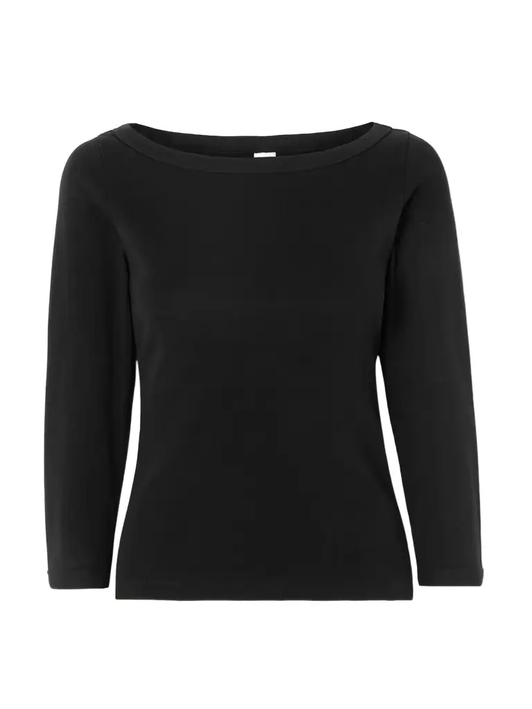 FLORE FLORE Steffi Ribbed Organic Cotton-jersey T-shirt | Image 1 FLORE FLORE Steffi Ribbed Organic Cotton-jersey T-shirt | Image 1
