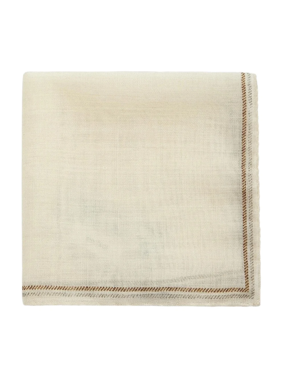 Men's Thin Stripe Silk Pocket Square