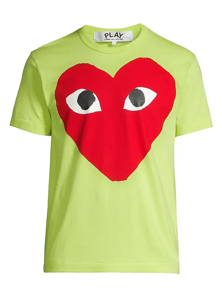 Comme des Garçons PLAY Men Large Center Heart Graphic T-Shirt