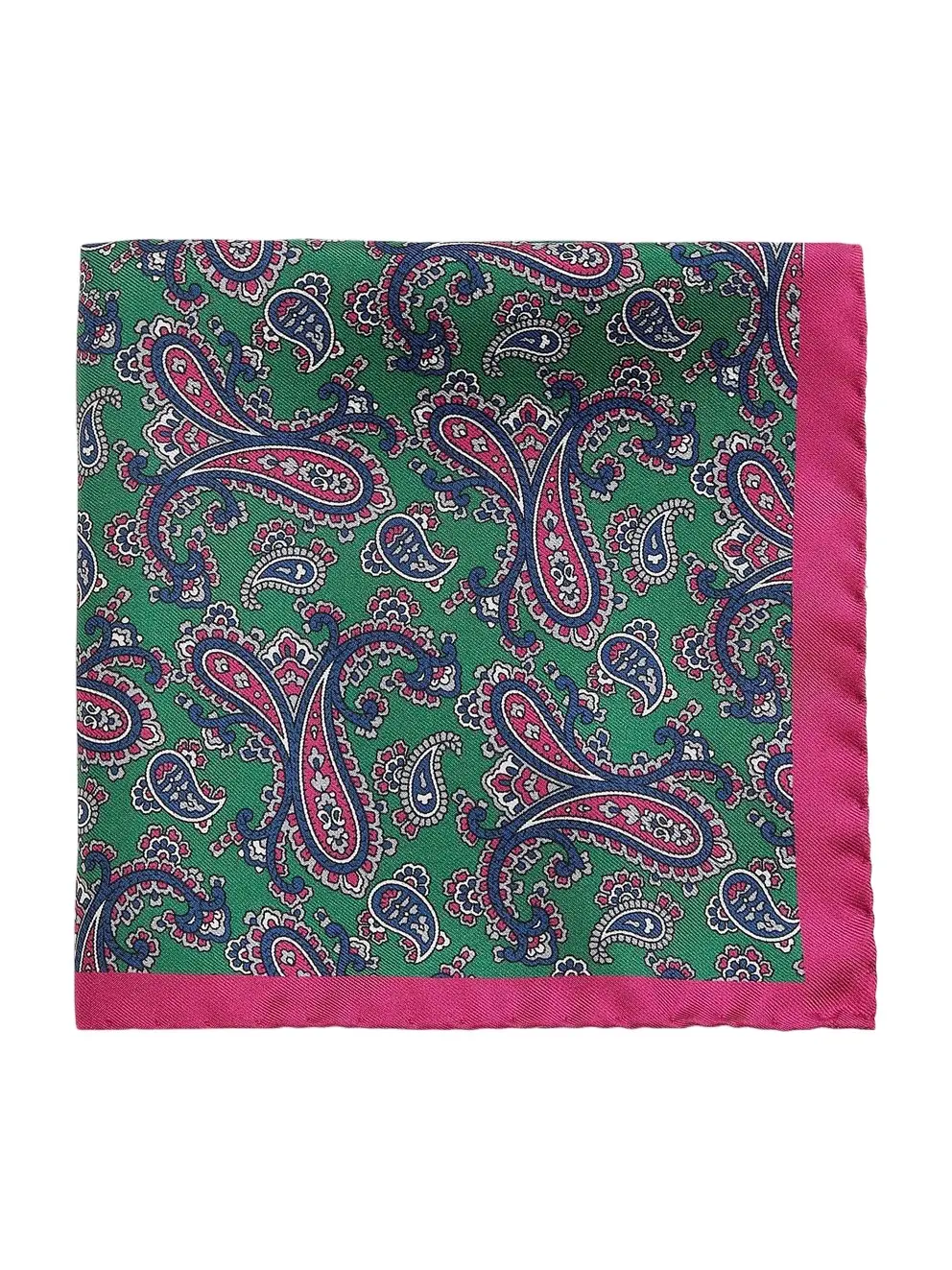 Men's COLLECTION Paisley Silk Pocket Square