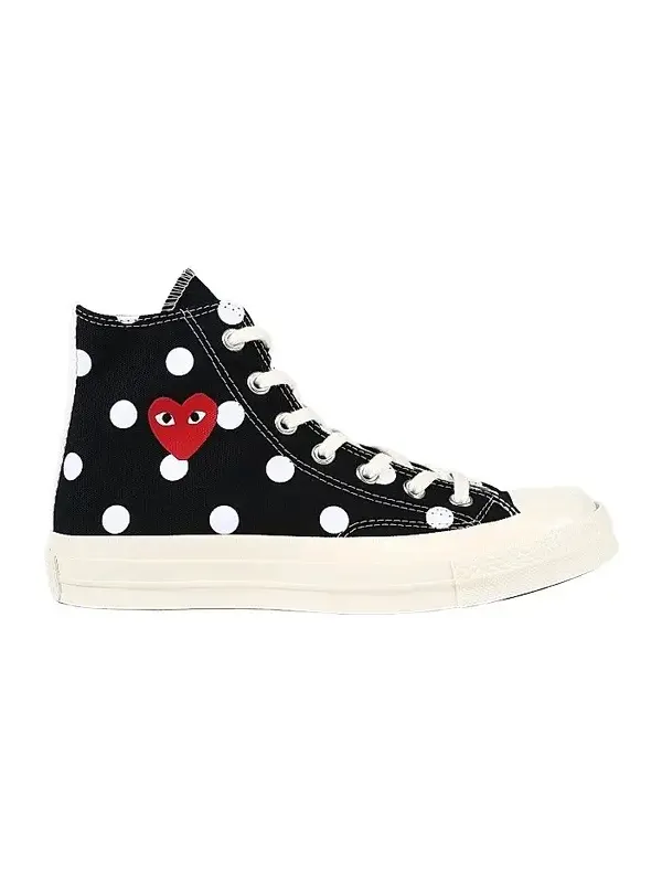 Comme des Garçons PLAY Unisex CdG PLAY x Converse Men's Chuck Taylor All Star Polka Dot High-Top Sneakers