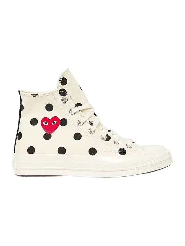 Comme des Garçons PLAY Women's CdG Play x Converse Women's's Polka Dot High-Top Sneakers