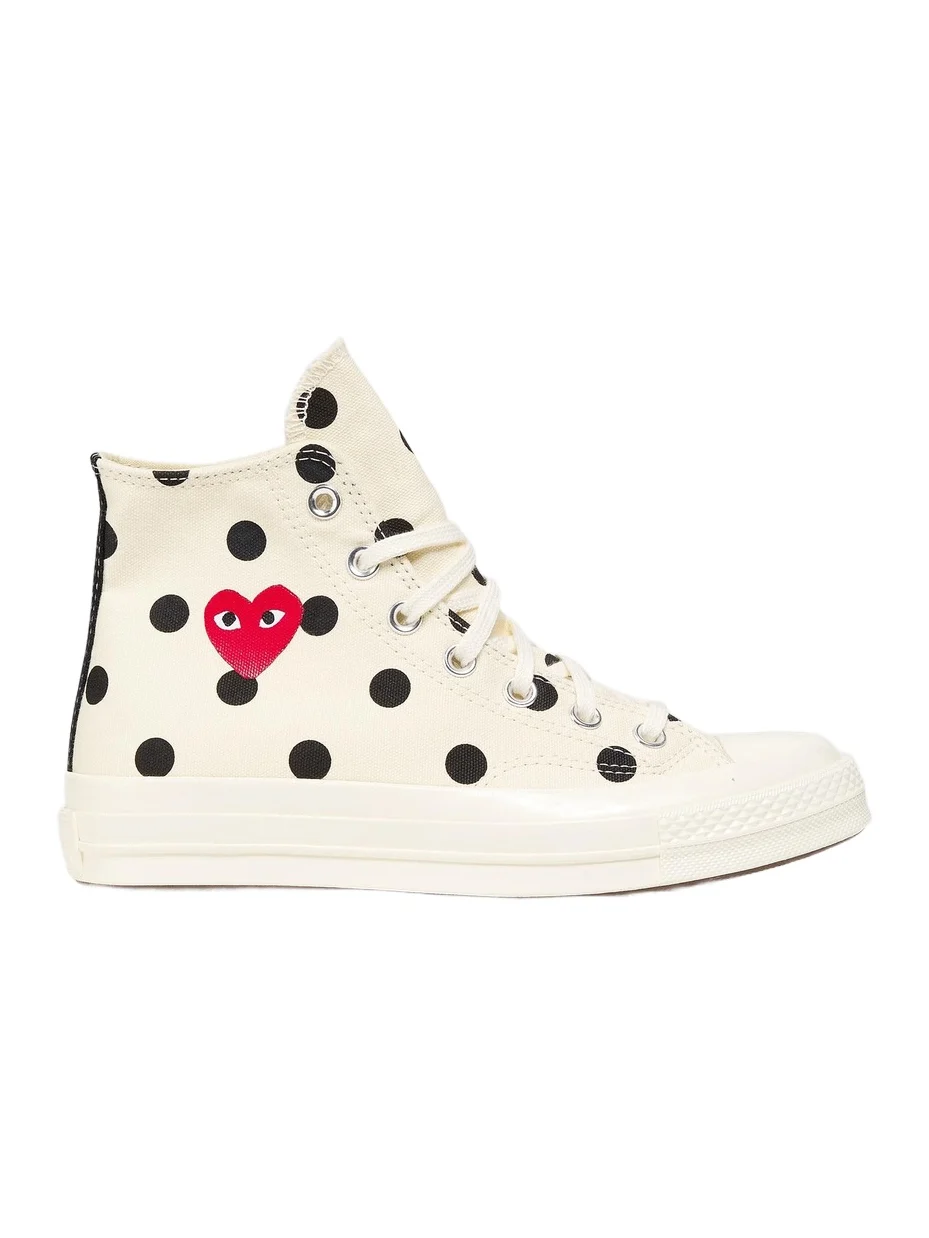 Comme des Garçons PLAY Women's CdG Play x Converse Women's's Polka Dot High-Top Sneakers
