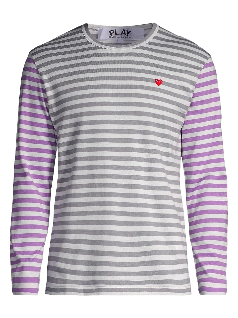 Comme des Garçons PLAY Men Multicolor Striped Long-Sleeve Shirt