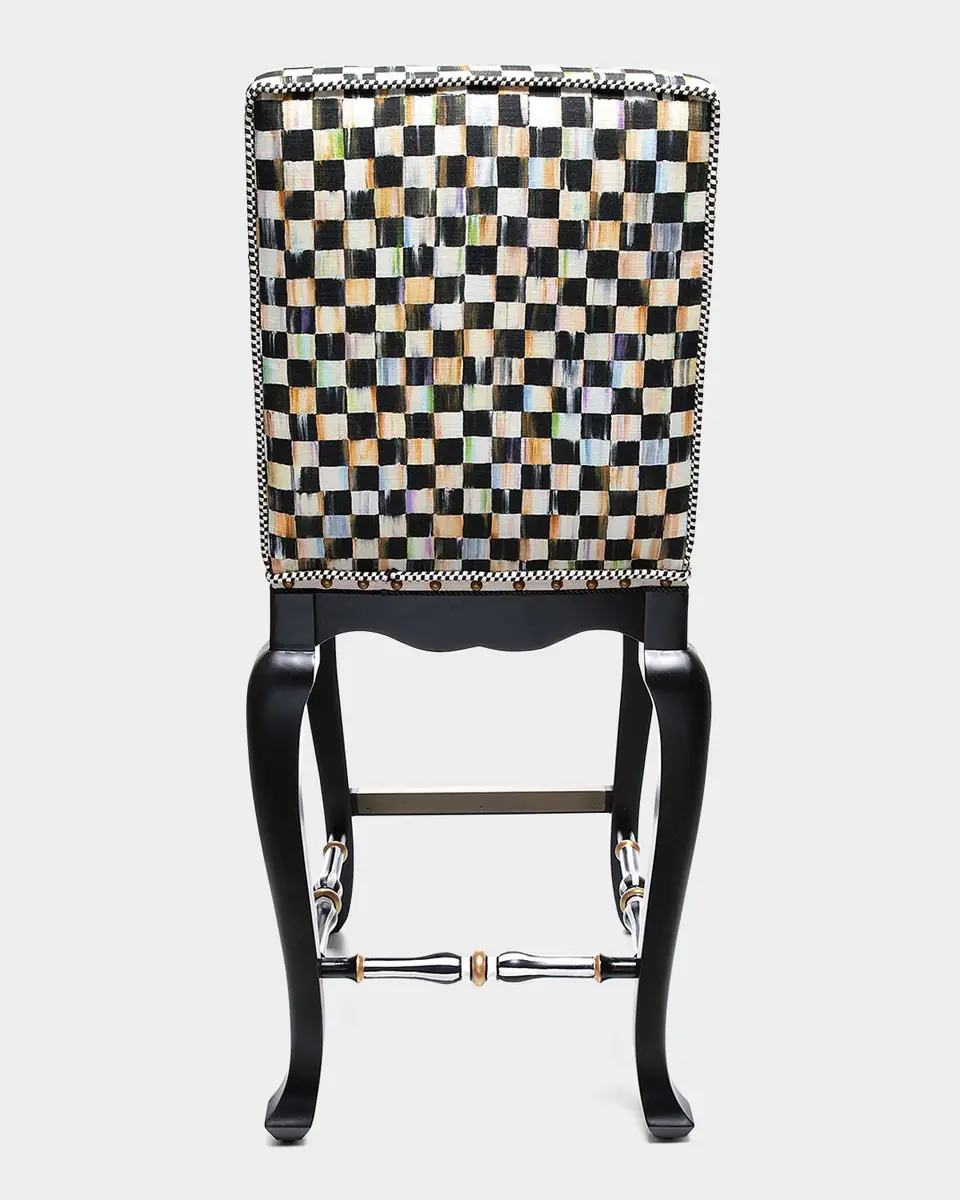 MacKenzie-Childs Courtly Check Counter Stool | Thumbnail 4 MacKenzie-Childs Courtly Check Counter Stool | Thumbnail 4