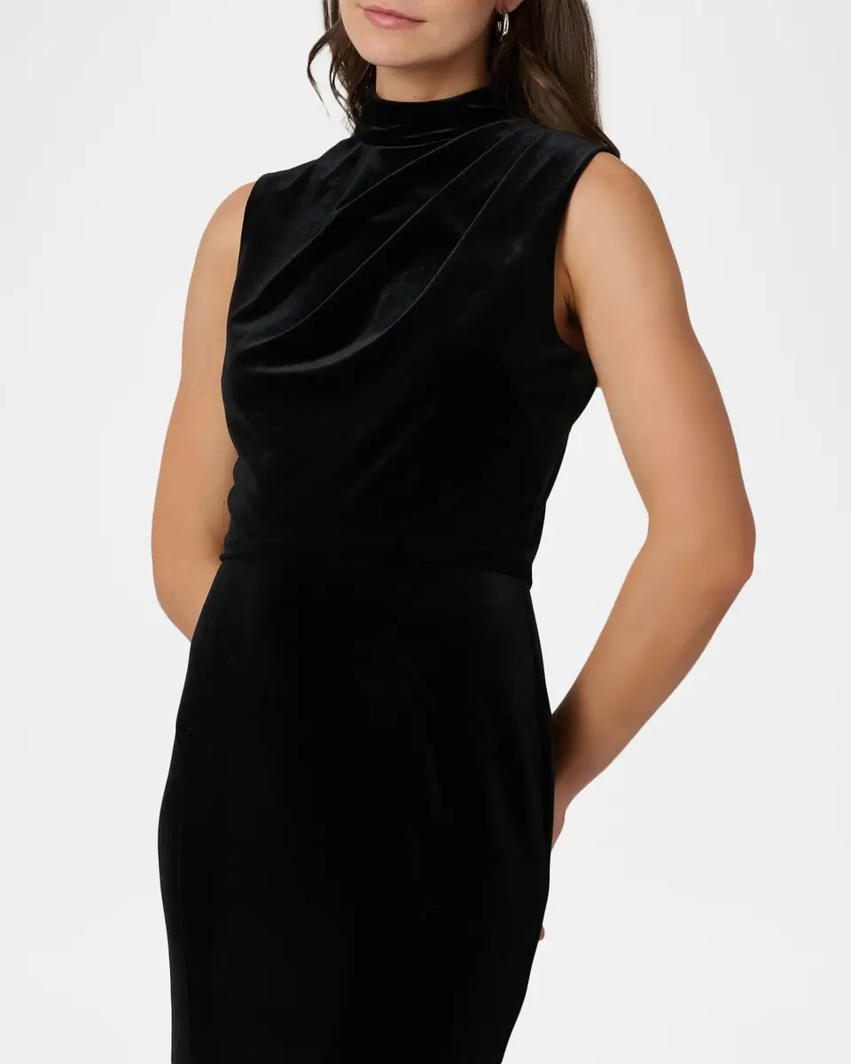 Shoshanna Audrey Sleeveless Velvet Dress | Thumbnail 3 Shoshanna Audrey Sleeveless Velvet Dress | Thumbnail 3