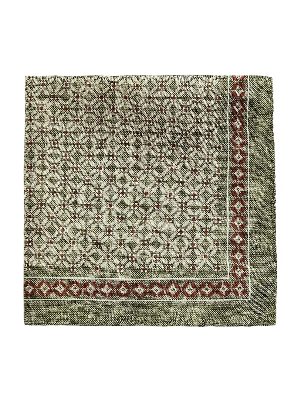 Men's Floral Silk Pocket Square
