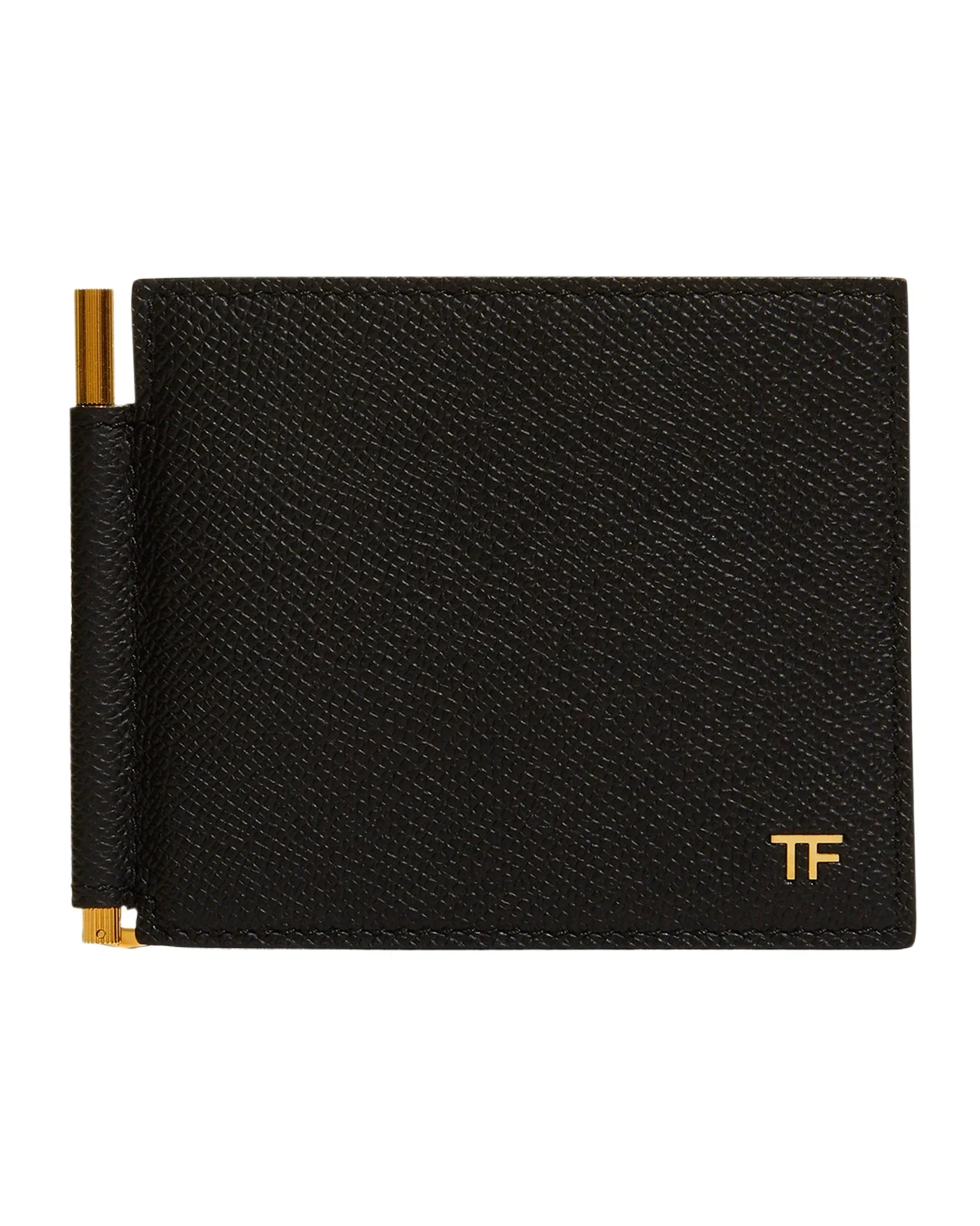 Tom Ford Men's Leather T-Line Money Clip Wallet