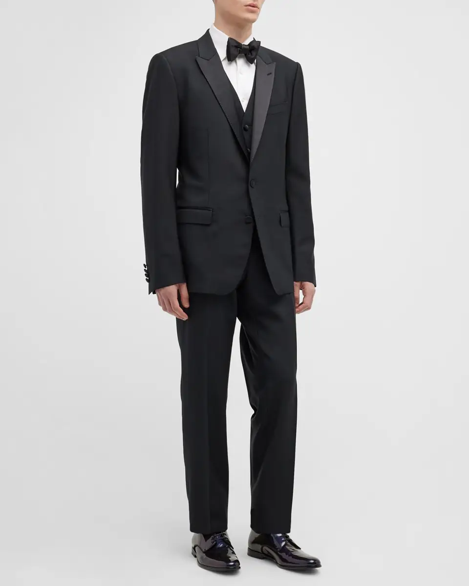 Dolce & Gabbana Men's Martini Two-Piece Tuxedo with Vest | Thumbnail 2