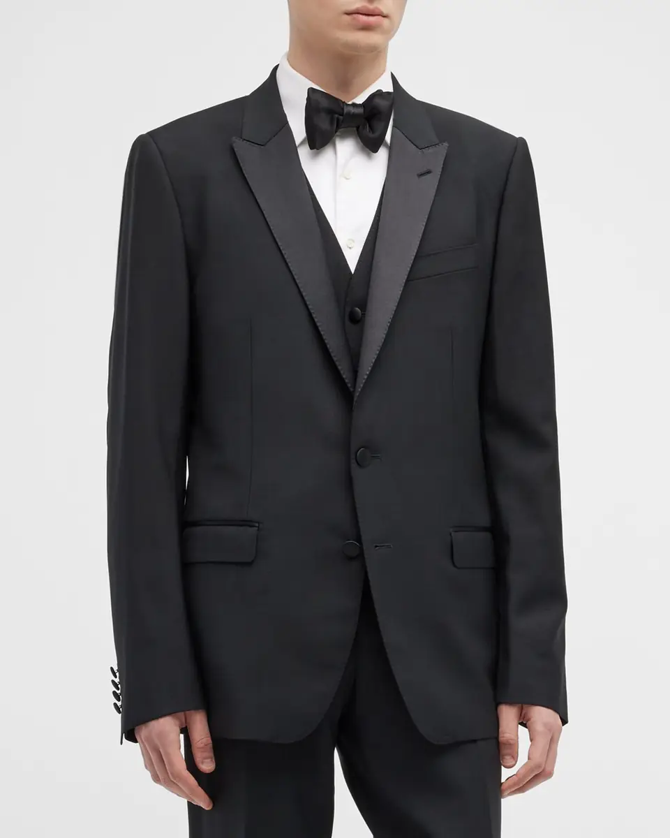 Dolce & Gabbana Men's Martini Two-Piece Tuxedo with Vest | Thumbnail 3