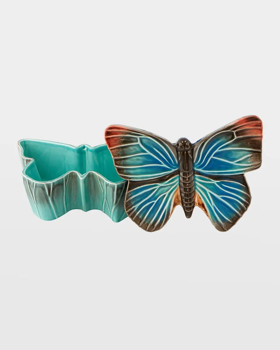 Bordallo Pinheiro "Cloudy Butterflies" Box by Claudia Schiffer | Thumbnail 2