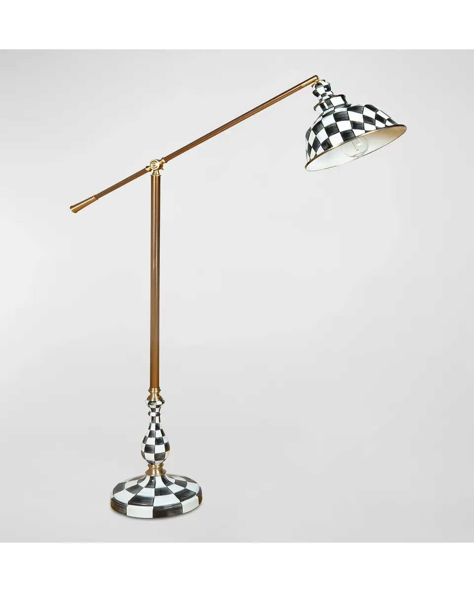 MacKenzie-Childs Courtly Check Reading Floor Lamp | Thumbnail 2 MacKenzie-Childs Courtly Check Reading Floor Lamp | Thumbnail 2