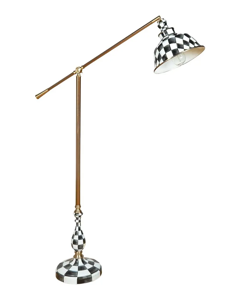 MacKenzie-Childs Courtly Check Reading Floor Lamp