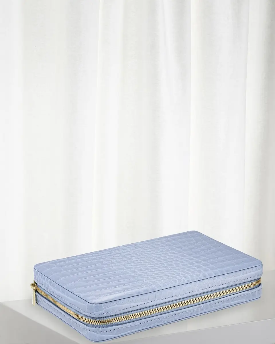 AERIN Enzo Travel Domino Set, Hydrangea Blue | Thumbnail 2